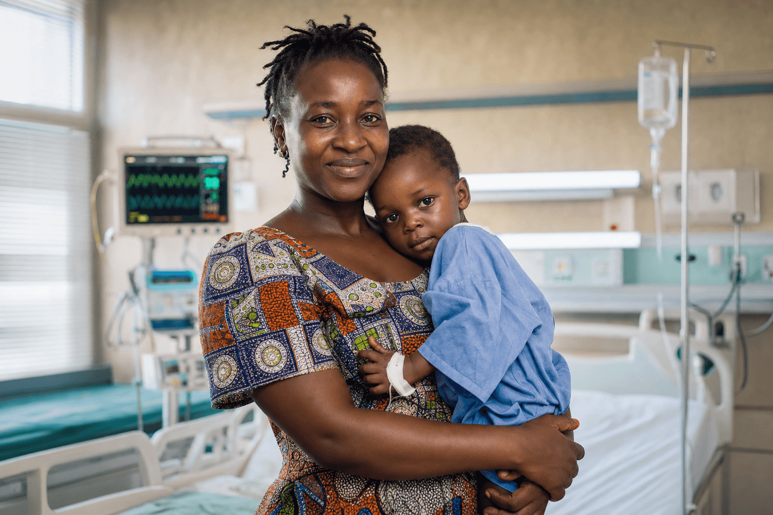 A mother holding her child — hope and love behind every hospital visit